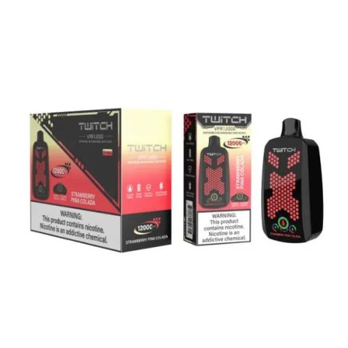 Best Deal Twitch VPR12000 Disposable Vape 18mL Strawberry Pina Colada