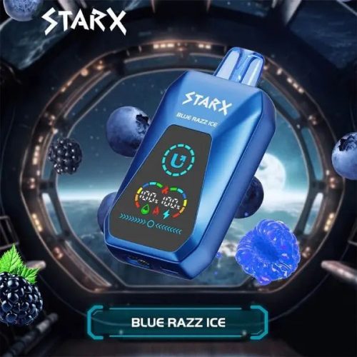 Best Deal UPENDS STARX S20000 Rechargeable Disposable Vape 21mL 5 Pack Blue Razz Ice