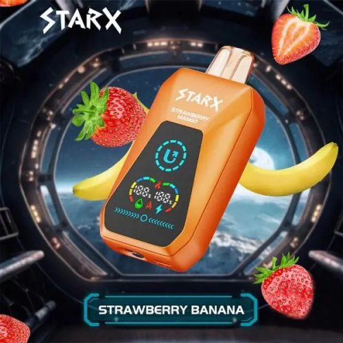 Best Deal UPENDS STARX S20000 Rechargeable Disposable Vape 21mL 5 Pack Strawberry Banana