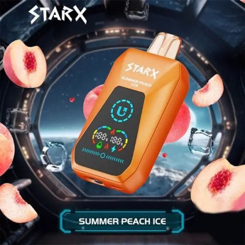 Best Deal UPENDS STARX S20000 Rechargeable Disposable Vape 21mL 5 Pack Summer Peach Ice