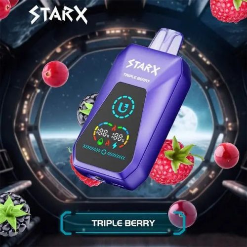 Best Deal UPENDS STARX S20000 Rechargeable Disposable Vape 21mL 5 Pack Triple Berry