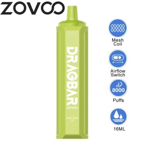 zovoo drag bar f8000 disposable green apple ice 1 c30f726f 5a37 426f b573 5dd8dd6fc458