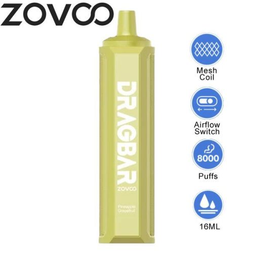 zovoo drag bar f8000 disposable pineapple grapefruit 1 6113d180 0836 4e42 b421 7bbc5c67aea1