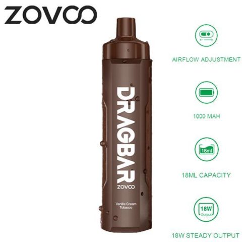 zovoo drag bar r6000 vanilla cream tobacco 1 04ac4022 a659 47fe 8f2a b0adcb68c12e