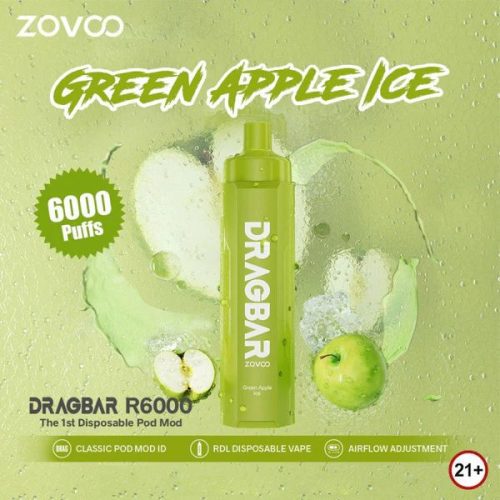 zovoo dragbar r6000 green apple ice 1 0fcb504e 794f 448e 85fa d823bbfb0a9a